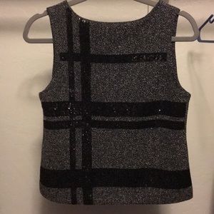 Wool Shell with Sequin Detail